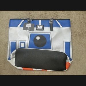 Loungefly BB8 R2-D2 double sided Droid tote